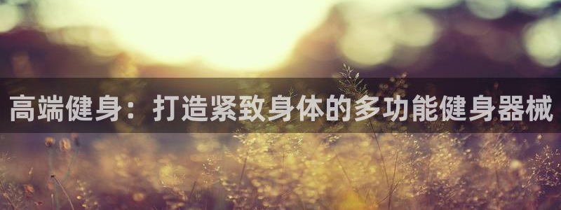 fb体育官网：高端健身：打造紧致身体的多功能健身器械